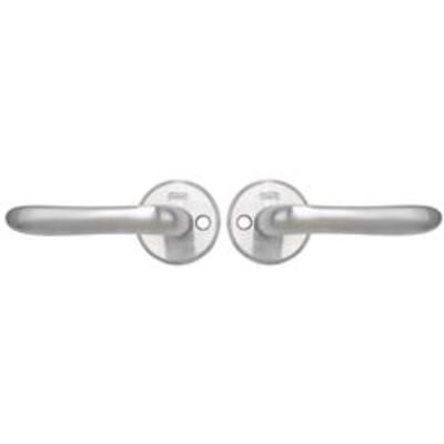 Assa Round Rose   Rose Diameter: 52mm Screw Centres/PZ: 30mm Size: 106mm x 54mm - Brass