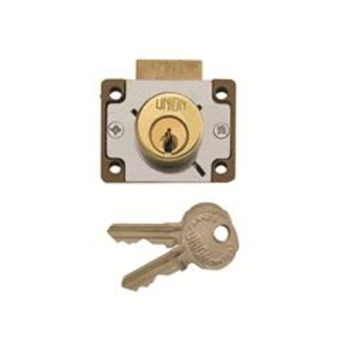 Union 4147 4 Pin Cylinder Deadbolt Cupboard/Drawer Lock  - 44.5mm (1.75") case size