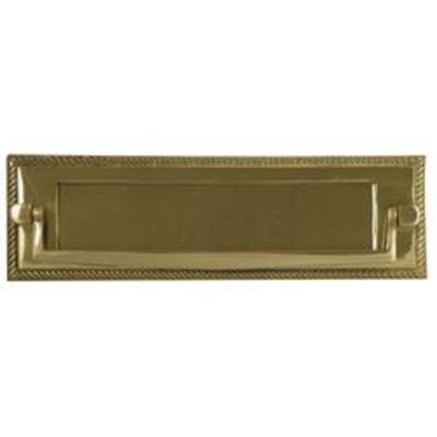 Georgian Postal Knocker Letter Plate  - Brass (PB)