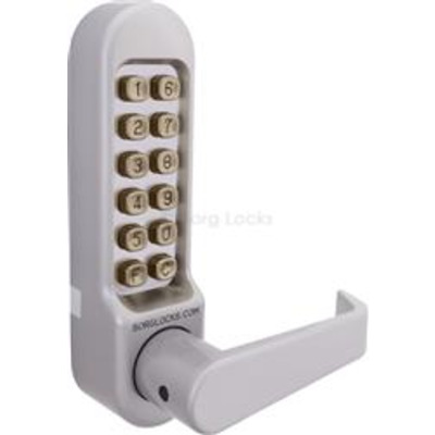 Borg Locks BL5403, Keypad with flat bar handle, Inside handle, 60mm backset lockcase - Polished Chrome