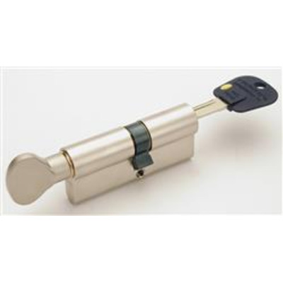 Mul T Lock Integrator Euro Thumb Turn - Integrator euro key & turn T35/45 80mm Satin