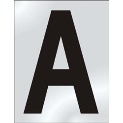 ASEC 75mm Chrome Letters & Numerals - T