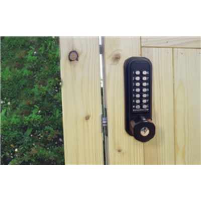 BL2701MG Marine Grade, Tubular Latch, keypad with key override & inside paddle handle with holdback
