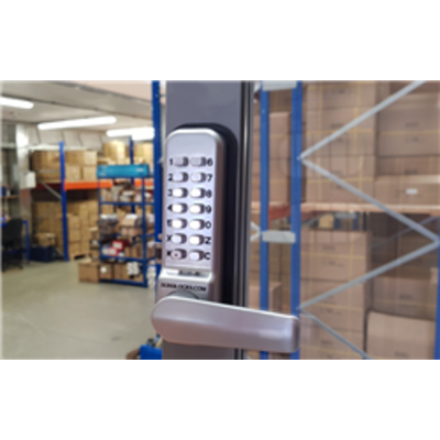 BL2422 ECP, 28mm ali latch, back to back free turning lever handle keypads