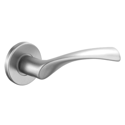 URFIC Easy Click Lyon Round Rose Lever - Polished Nickel