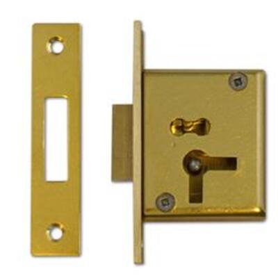 ASEC 15 4 Lever Cut Cupboard Lock - 64mm SB KD LH Visi