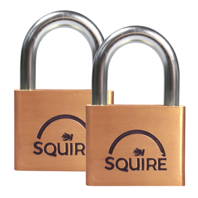 SQUIRE Lion Brass Open Shackle Padlock KA - L30120