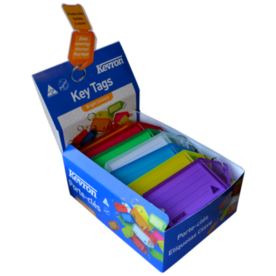 KEVRON ID35 Big Tags Box of 30 Assorted Colours - L29864
