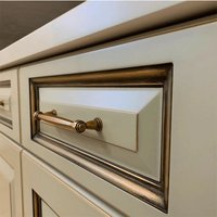 Ippudo - Traditional Bar Kitchen Cabinet Handle - Antique Brass