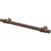 Amelia - Knurled T-Bar Kitchen Cupboard Handle -  Antique Copper