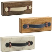 Leather Cabinet Pulls and Strap Handles To Match