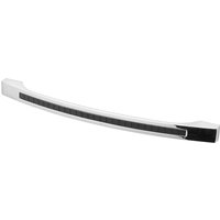 Glow - Kitchen Cupboard Bow Handle - Polished Chrome - Black