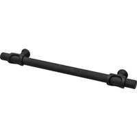 Amelia - Knurled T-Bar Kitchen Cupboard Handle -  Matt Black